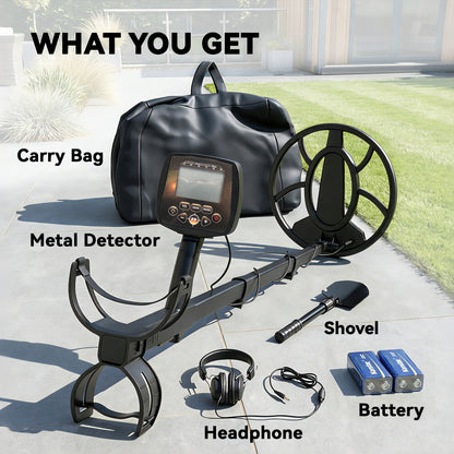5 Modes Metal Detector for Adults with IP68 Waterproof Search Coil