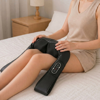 Neck and Shoulder Massager with Heat, Deep Tissue Shiatsu 3D Kneading Massager for Neck, Back, Waist, Hand and Leg, at Home and Car, Gifts for Women and Men