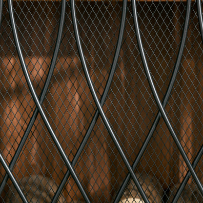126cm 3-Panel Metal Folding Fireplace Screen Protective Guard Child Pet Home