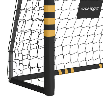 Football Goal, 6 x 4ft Portable Football Net with Thick EPE Foam Padding, PVC Tube Covers, Ground Stakes and Metal Frame, Training Equipment for Garden Indoor Outdoor Play, Easy Assembly