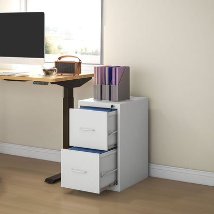 Warehouse Clearance Sale - 2 Drawer Filing Cabinet Steel File Cabinet for A4 Letter Size White
