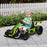 24V Electric Go Kart for Kids with Adjustable Seat, Green