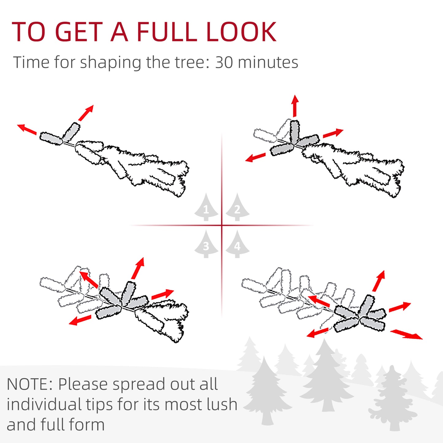 7 Foot Artificial Pencil Christmas Tree with Snow Flocked Tips, White