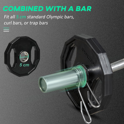 Olympic Weight Plates Set with 2"/5cm Holes for Home Gym, 2 x 10kg