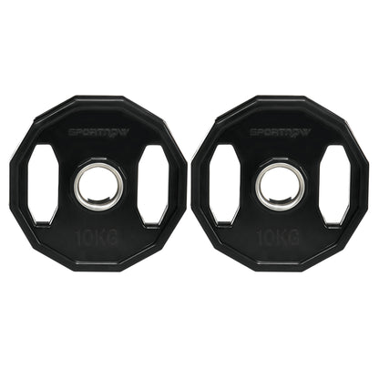 Olympic Weight Plates Set with 2"/5cm Holes for Home Gym, 2 x 10kg