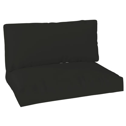 2 Seat Pallet Cushions 20cm Thick Outdoor Seat Pads, Black