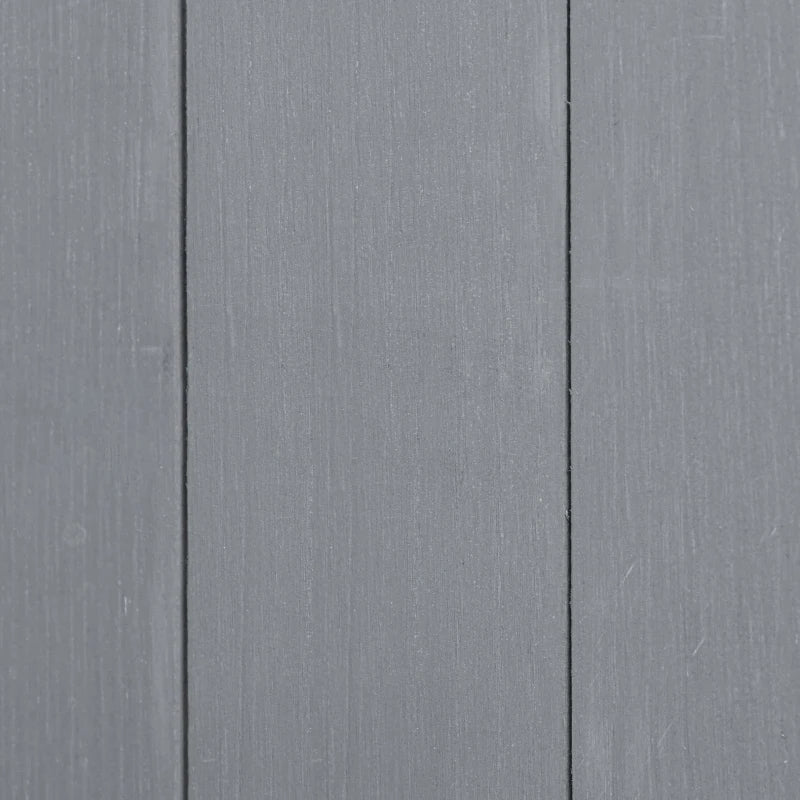 Lockable Garden Wood Storage Shed 139 x 75 x 160cm, Grey