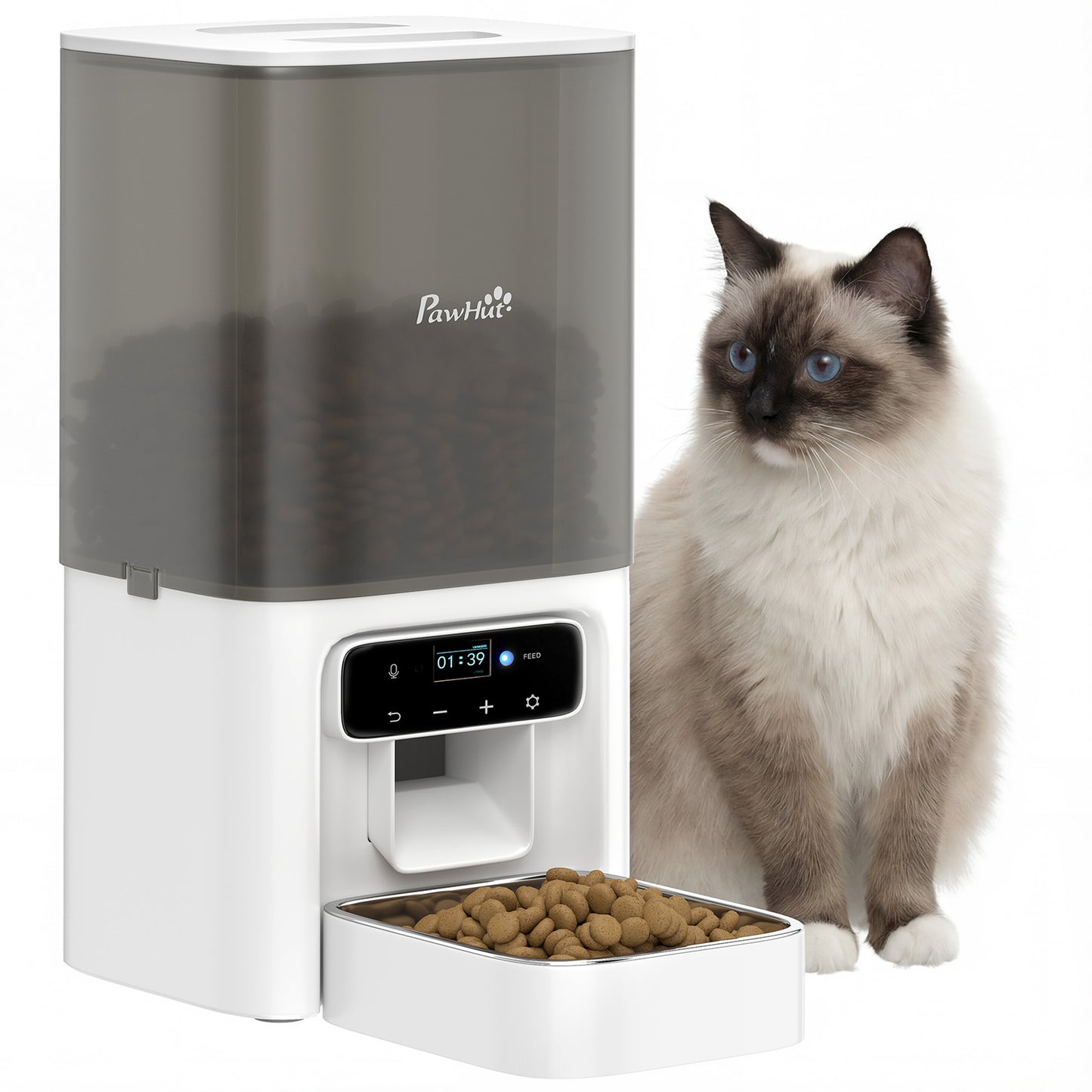 Automatic Cat Feeder Programmable with Timer, 10s Voice Recorder