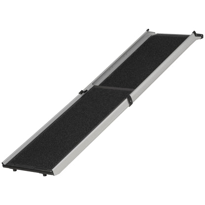 Dog Ramp for Car Telescoping Pet Ramp w/ Handle, Aluminium Frame Non-Slip