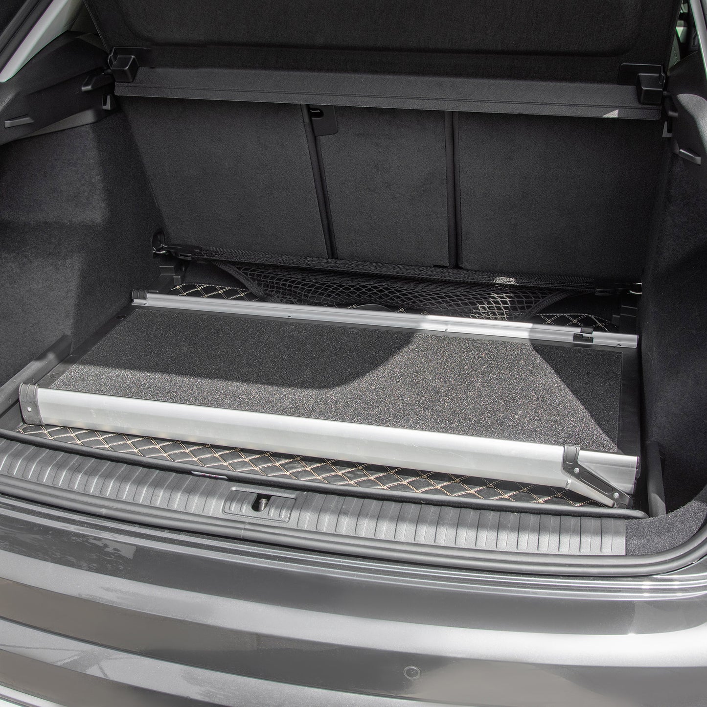 Dog Ramp for Car Telescoping Pet Ramp w/ Handle, Aluminium Frame Non-Slip