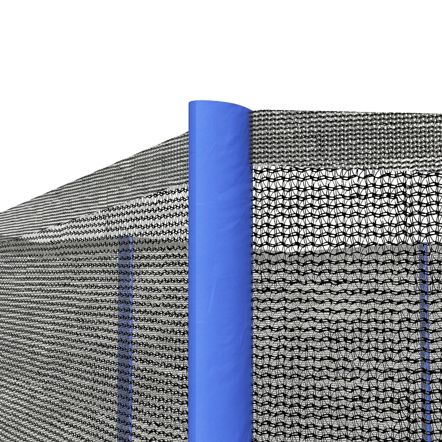 8ft Trampoline Net Replacement Safety Net with Zipped Door, Blue