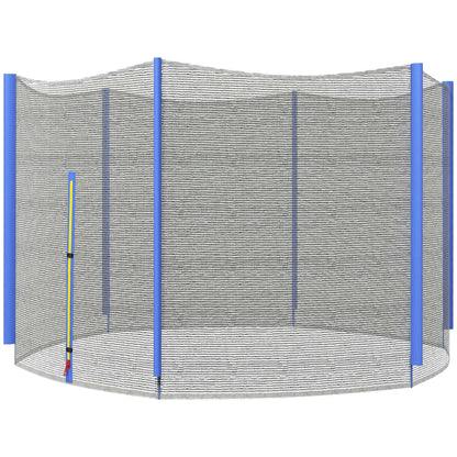 8ft Trampoline Net Replacement Safety Net with Zipped Door, Blue