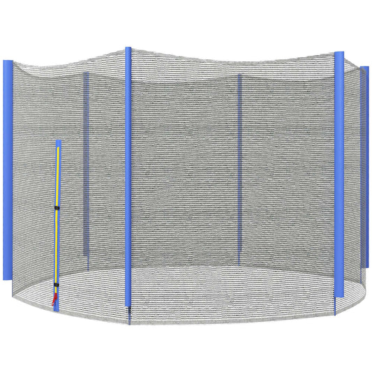 8ft Trampoline Net Replacement Safety Net with Zipped Door, Blue