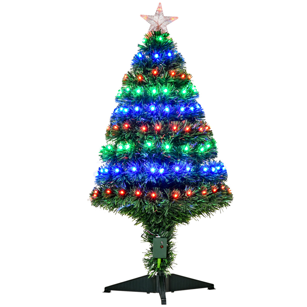 3ft 90cm Fiber Optic Xmas Tree Artificial Christmas Tree