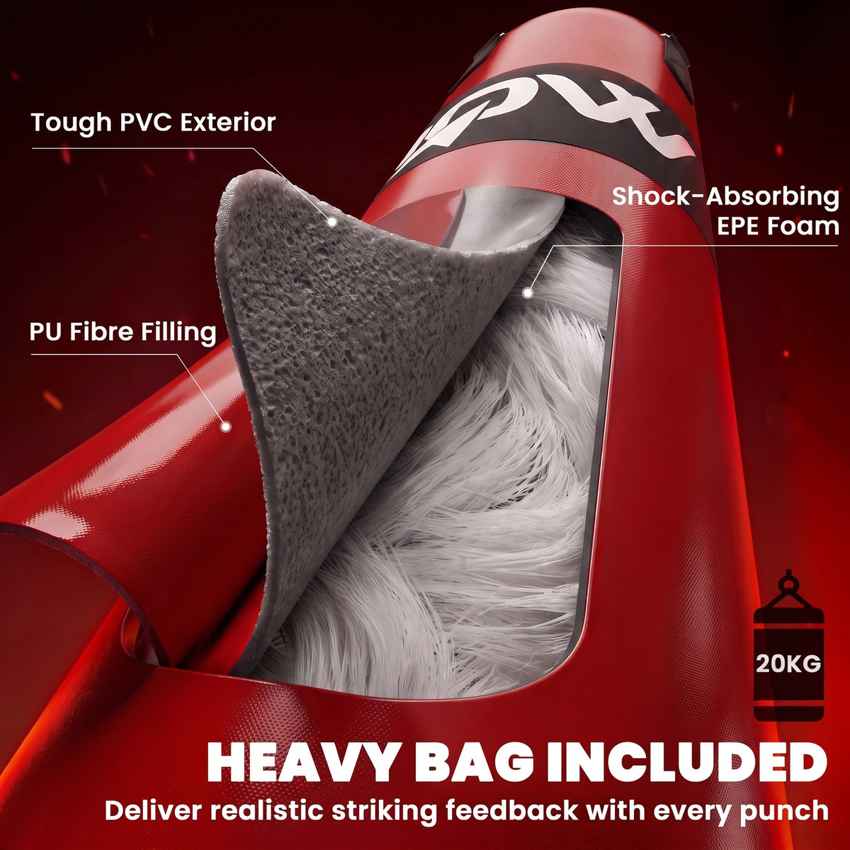 Freestanding Punching Bag for Adults with Stand and Heavy Bag