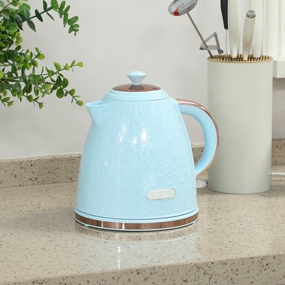 Electric Kettle, Fast Boil, 1.7L, 3kW, Auto Shut-off, Light Blue