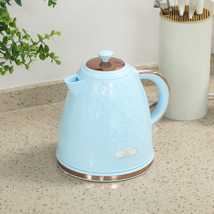 Electric Kettle, Fast Boil, 1.7L, 3kW, Auto Shut-off, Light Blue