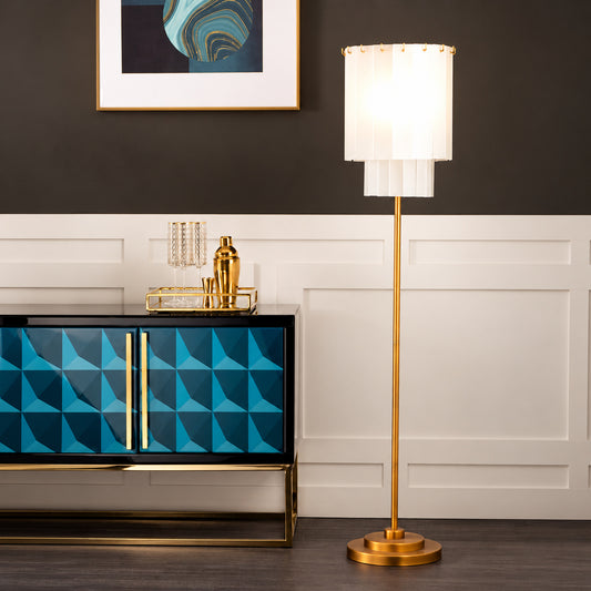 Veil Floor Light Brass