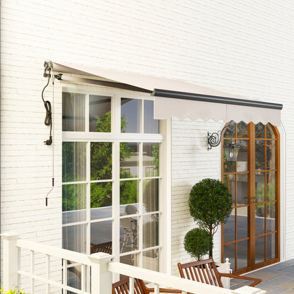 2.5 x 2m Electric Retractable Awning w/ Aluminium Frame Beige