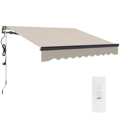 2.5 x 2m Electric Retractable Awning w/ Aluminium Frame Beige