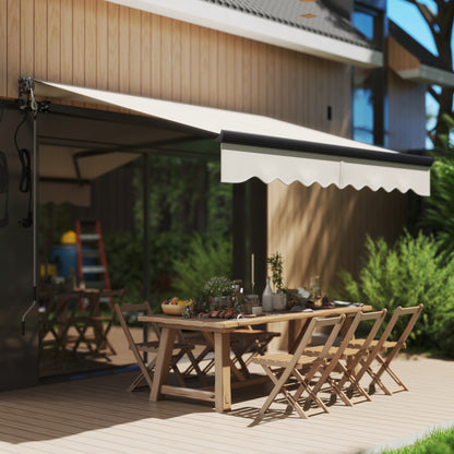 2.5 x 2m Electric Retractable Awning w/ Aluminium Frame Beige