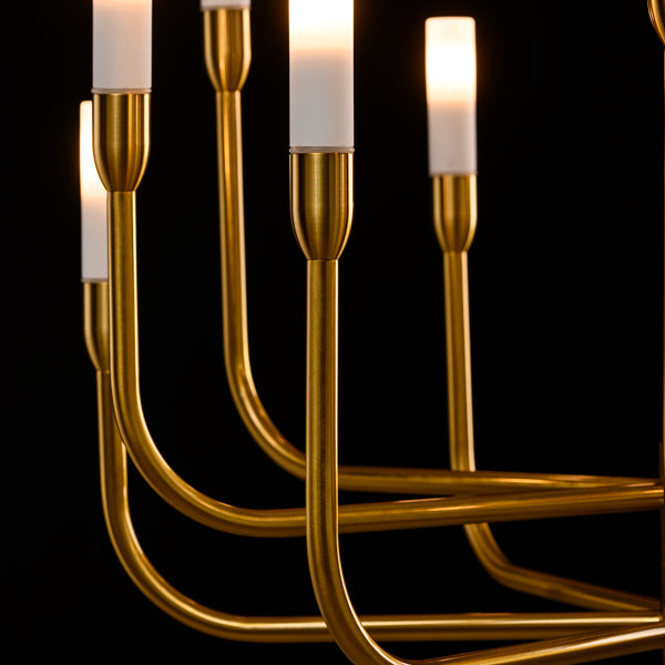 Gracia Twelve Light Pendant Brass