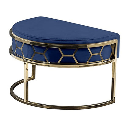 Alveare Footstool Brass - Royal Blue