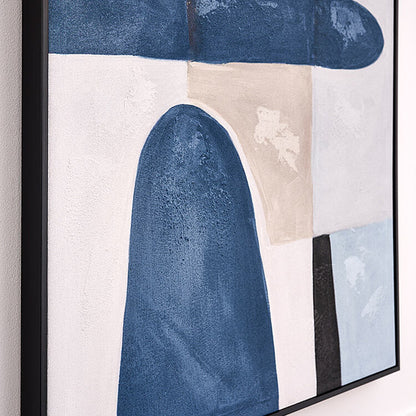 Blue Notes One - Hand-Painted Wall Art