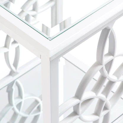 Etienne White Side Table
