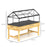 Raised Garden Bed with Polycarbonate Panel, Natural