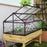 Raised Garden Bed with Polycarbonate Panel, Natural