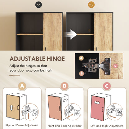 Kitchen Storage Cabinet, Pantry Cupboard with Shelves, Drawers