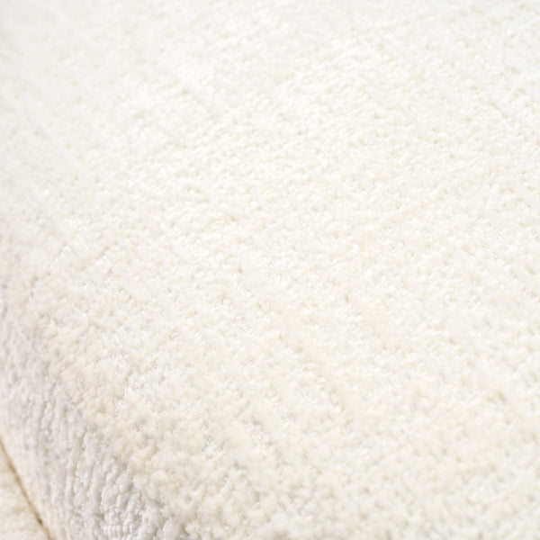Tubio Large Footstool Ivory Chenille
