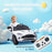 Aston Martin DBX Licensed 12V Kids Ride on Car, Battery Powered Kids Electric Car with Remote Control, 4 Suspension Wheels, LED Lights Music Horn, Slow Start, for Ages 3-6, White