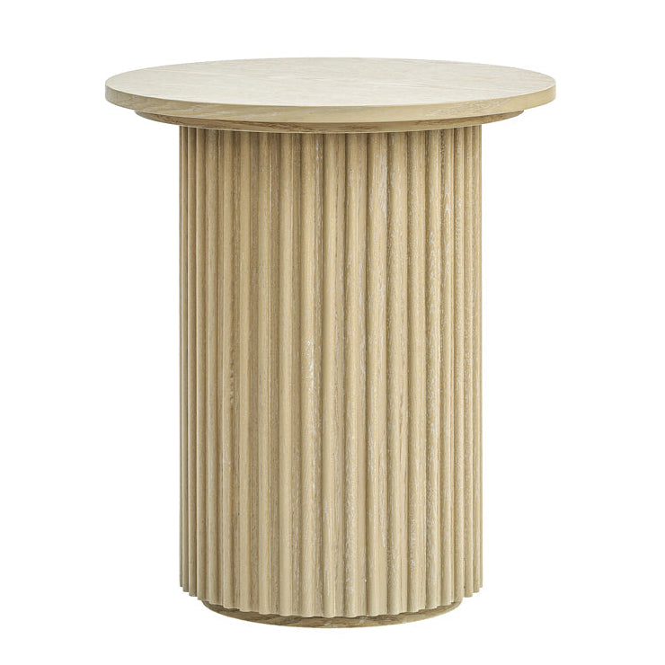 Ophelia Washed Grey Oak Side Table