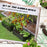 Set of 2 Galvanised Raised Garden Bed for Flowers, Herbs and Vegetables