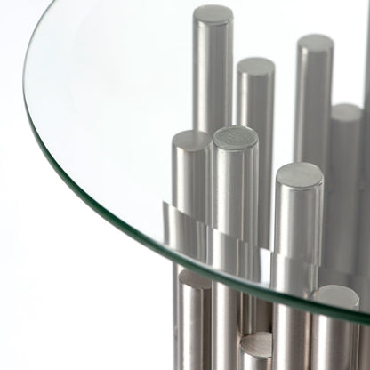 Rubell Silver Side Table