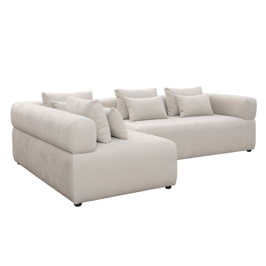 Beck Left Hand Corner Sofa – Parchment