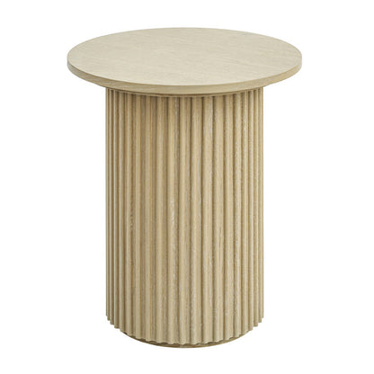 Ophelia Washed Grey Oak Side Table