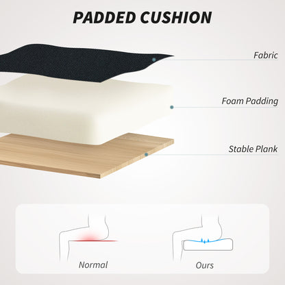 Ergonomic Swivel Computer Chair with Flip-up Armrests, Black