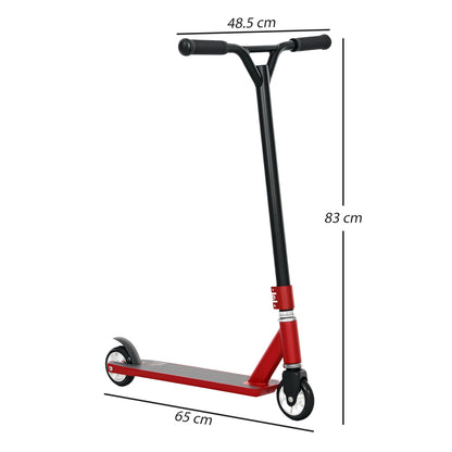 Stunt Scooter Entry Level Tricks Scooter for 14+ Beginners, Red