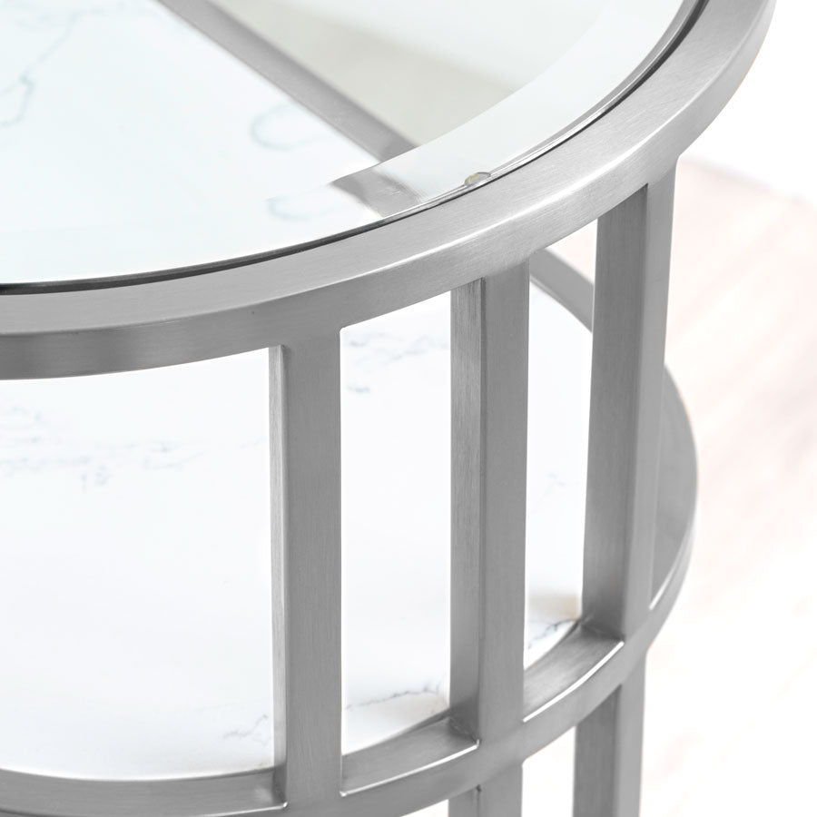 Aria Console Table Silver