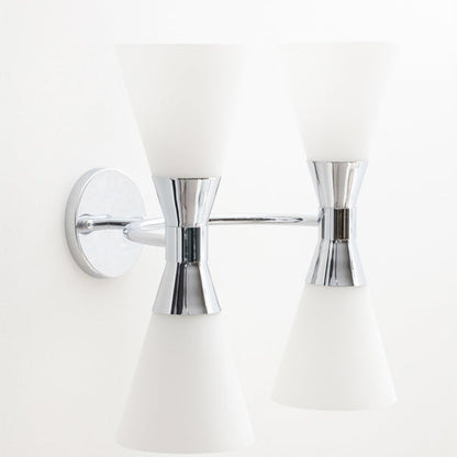Camille Double Wall Light Chrome