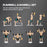 20kg Adjustable 2 IN 1 Barbell Dumbbells Weight Set for Body Fitness