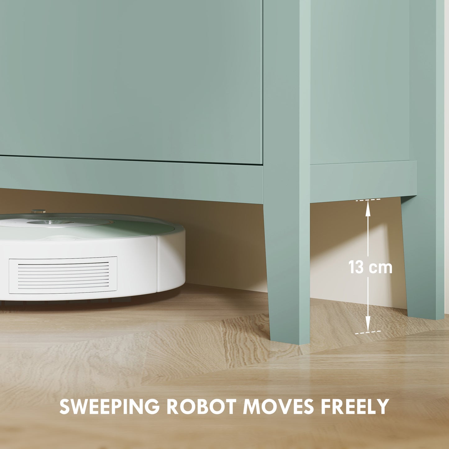 4 Drawer Shoe Cabinet with Flip Doors for Hallway, Entryway, Green