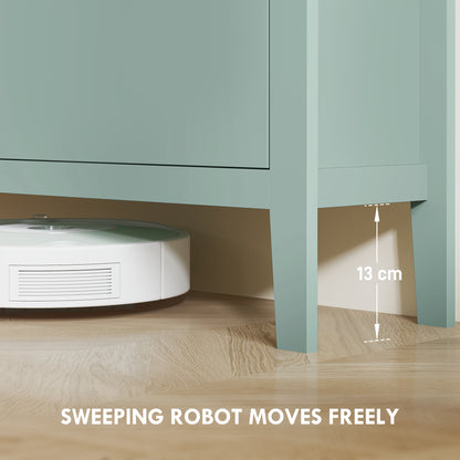 4 Drawer Shoe Cabinet with Flip Doors for Hallway, Entryway, Green