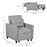 3-In-1 Convertible Chair Bed, Pull Out Sleeper Chair, Fold Out Bed with Adjustable Backrest, Side Pockets, Grey