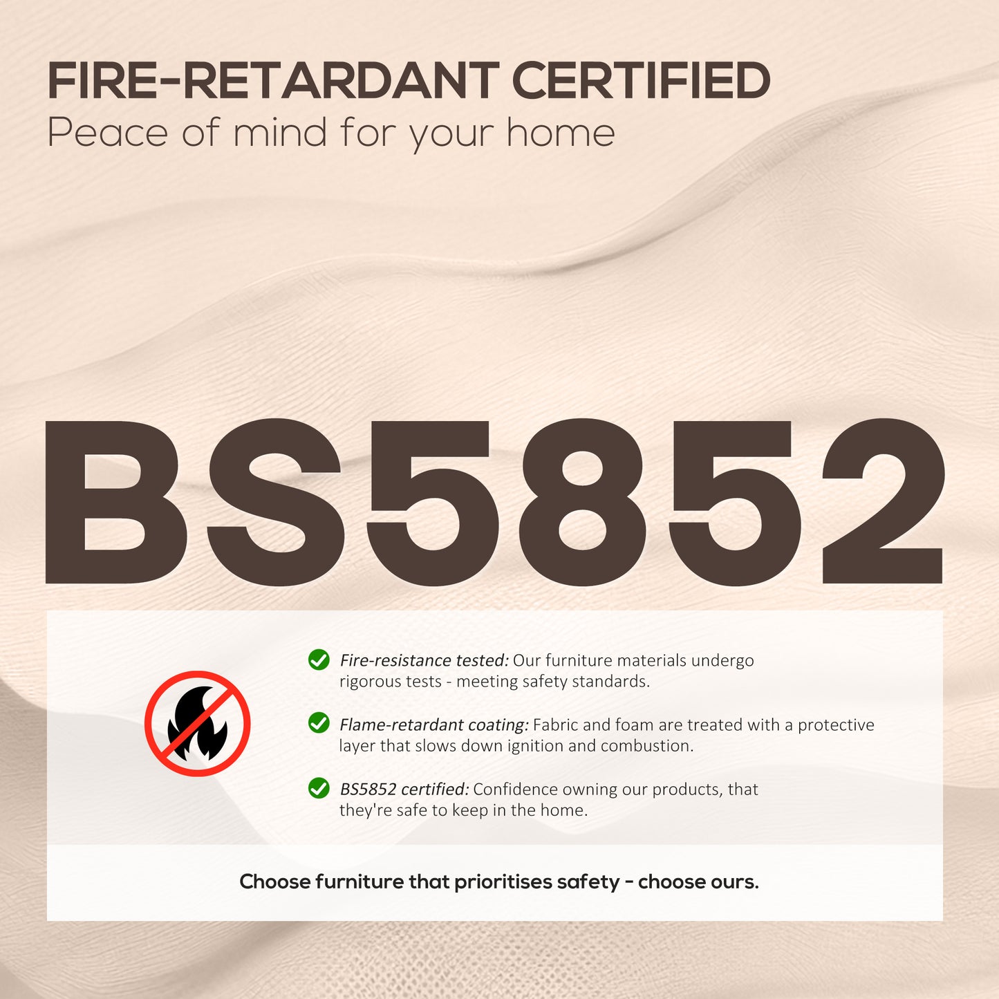 Linen Fabric Electric Recliner Chair with Remote Control, Brown