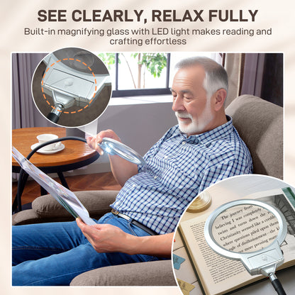 Linen Fabric Electric Recliner Chair with Remote Control, Brown