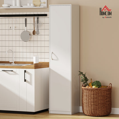 5-Tier Pantry Storage Cabinet with Adjustable Shelves for Dining Room